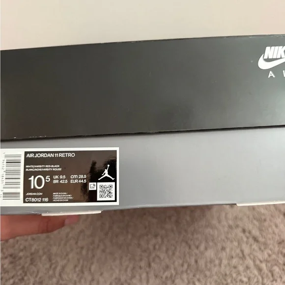 Jordan 11 Cherry Red Size 10.5 Men’s